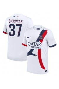 Paris Saint-Germain Milan Skriniar #37 Fotballdrakt Borte Klær 2024-25 Korte ermer